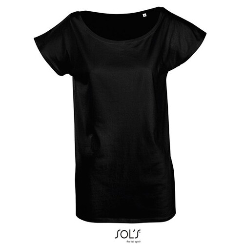 SOL´S Women´s T-Shirt Marylin (Deep Black, S)