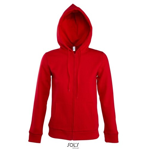 SOL´S Women´s Hooded Zipped Jacket Seven (Red, XL)