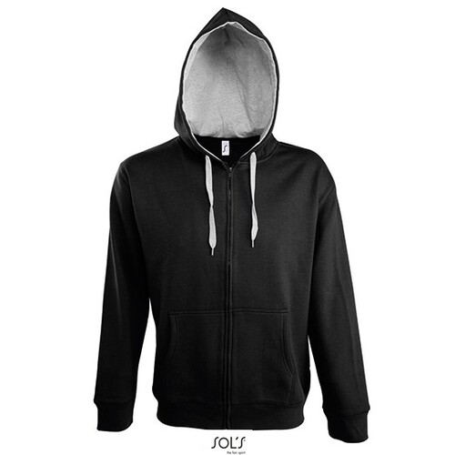 Contrasted Zipped Hooded Jacket Soul Men