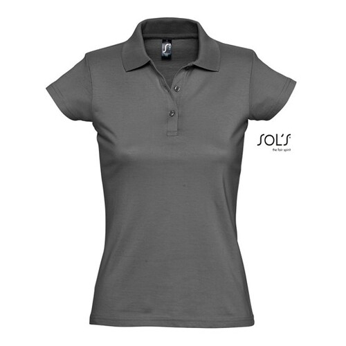 SOL´S Women´s Jersey Polo Shirt Prescott (Dark Grey (Solid), S)