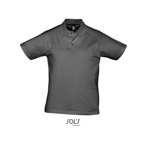 SOL´S Men´s Jersey Polo Shirt Prescott (Dark Grey (Solid), S)