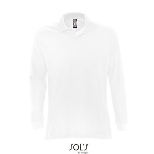 SOL´S Long Sleeve Polo Star (White, XXL)