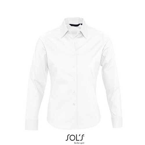 Chemise extensible à manches longues pour femmes Eden