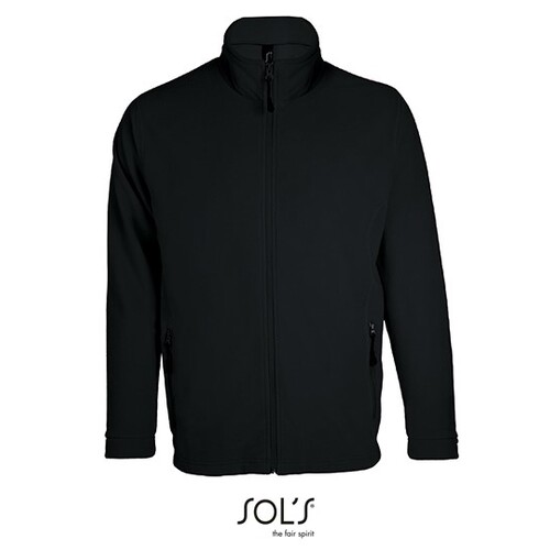 SOL´S Men´s Micro Fleece Zipped Jacket Nova (Black, S)