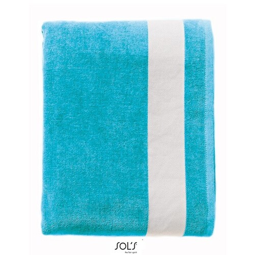 SOL´S Beach Towel Lagoon (Turquoise, White, 100 x 160 cm)