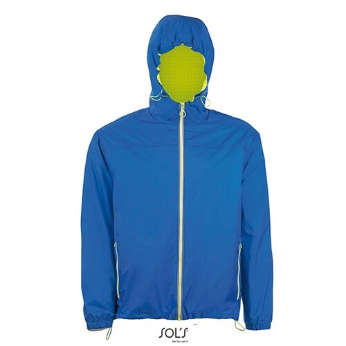 SOL´S Unisex Lined Windbreaker Skate Jacket (Royal Blue 241, Neon Gold, 3XL)