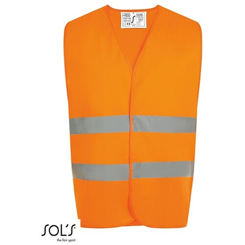 SOL´S Unisex Secure Pro Safety Vest (Neon Orange, S/M (1))