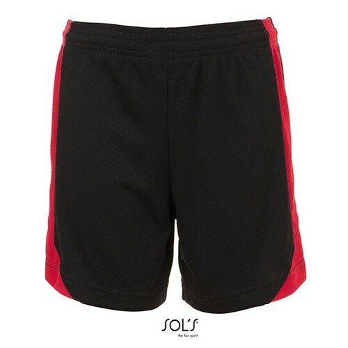 SOL´S Kids´ Olimpico Contrast Short (Black, Red, 6 Jahre (116))