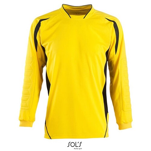 SOL´S Kids´ Goalkeepers Shirt Azteca (Lemon, Black, 10-12 Jahre)