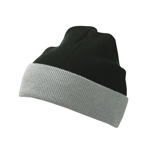 Myrtle beach Knitted Cap (Black, Grey, One Size)