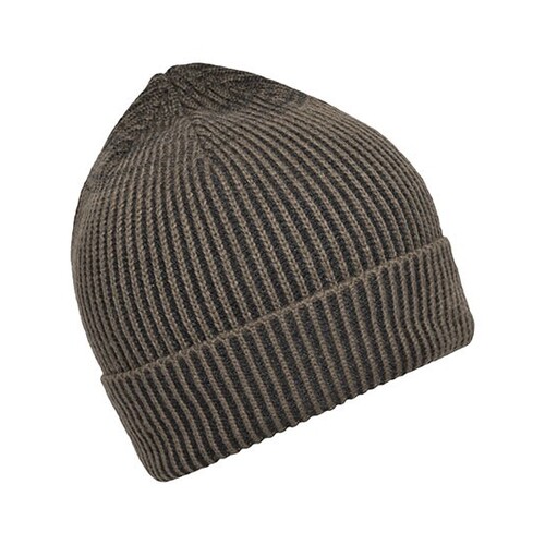 Myrtle beach Ribbed Beanie (Dark Olive, Anthracite, One Size)