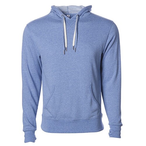 Independent Unisex Midweight French Terry Hooded Pullover (Sky Heather, XXL)