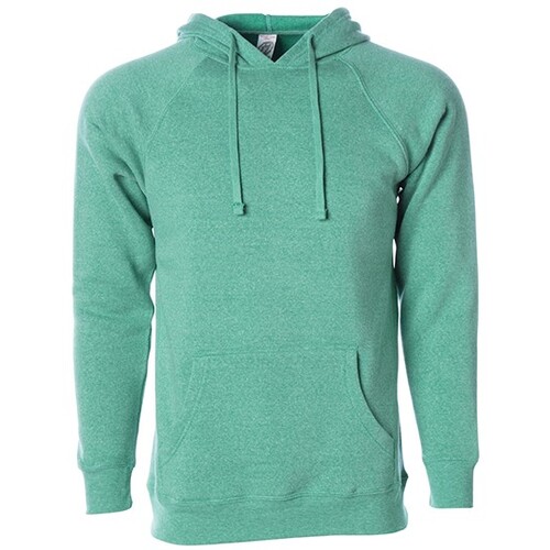 Independent Unisex Midweight Special Blend Raglan Hooded Pullover (Sea Green, 3XL)