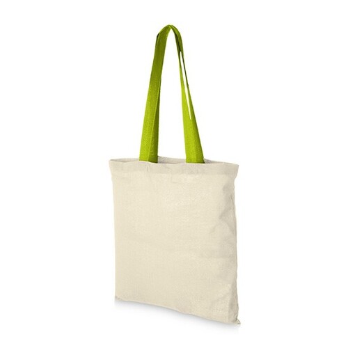L-merch Cotton Bag - Nevada (Natural, Apple Green, 38 x 42 cm)
