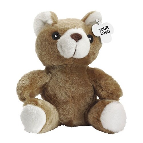 L-merch Plüsch-Teddy-Bär Barney (Brown, 19,5 x 19,5 x 15 cm)
