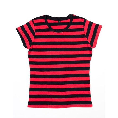 Mantis Women´s Stripy T (Black, Red, M)