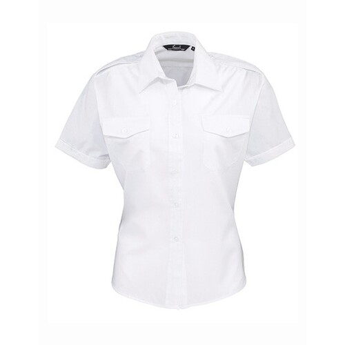 Ladies` Pilot Shirt Short Sleeve