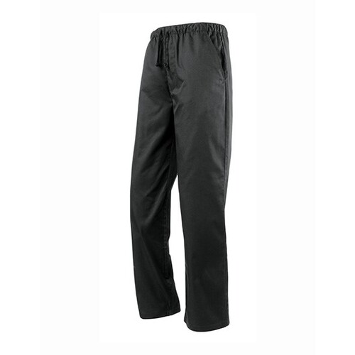 Premier Workwear Essential Chef´s Trouser (Black (ca. Pantone Black C), Black (ca. Pantone Black C), XS)
