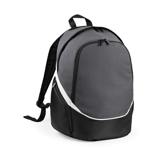 Quadra Pro Team Backpack (Graphite Grey, Black, White, 30 x 43 x 20 cm)