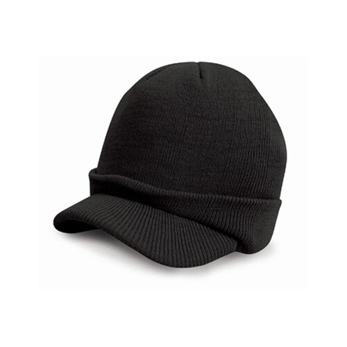 Result Winter Essentials Esco Army Knitted Hat (Black, One Size)