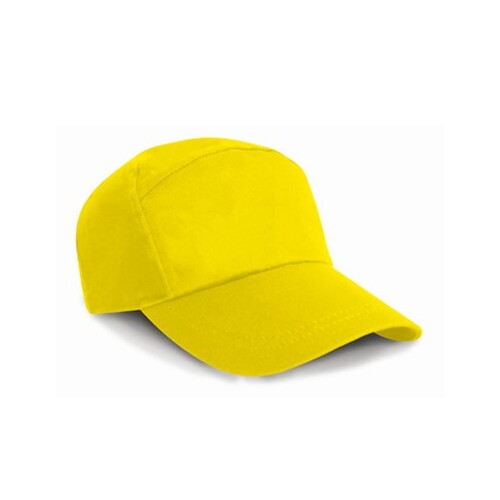 Result Headwear 7-Panel Advertising Cap (Yellow, One Size)