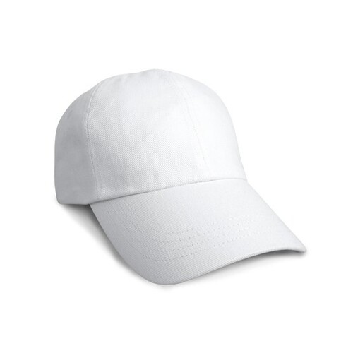 Result Headwear Heavy Cotton Drill Pro Style Cap (White, One Size)