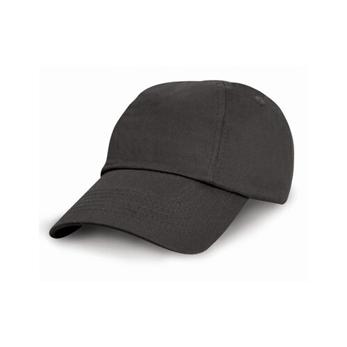 Result Headwear Junior Low Profile Cotton Cap (Black, One Size)