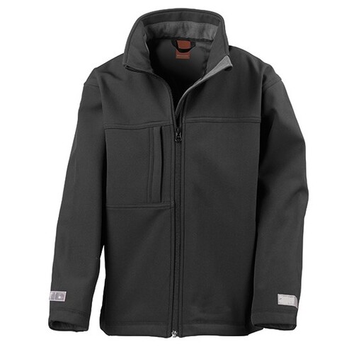 Result Youth Classic Soft Shell Jacket (Black, XL (11-12))