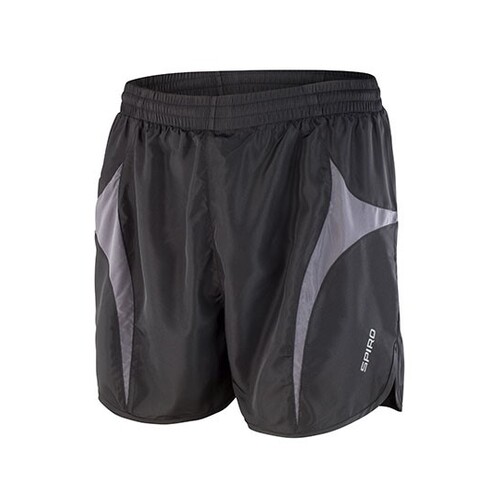 SPIRO Micro Lite Running Shorts (Black, Grey, XXS)