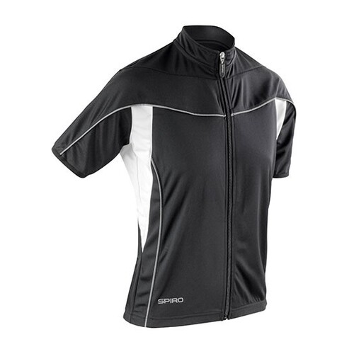 Top da donna con zip intera da ciclismo