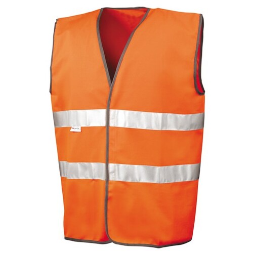 Result Safe-Guard Motorist Safety Vest Using 3M™ (Fluorescent Orange, S/M)