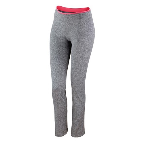 SPIRO Women´s Fitness Trousers (Sport Grey Marl, Hot Coral, XXL (18))