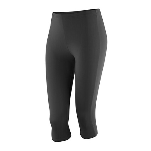 SPIRO Women´s Impact Softex® Capri Pants (Black, XXS (6))