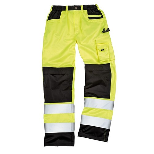 Result Safe-Guard Safety Cargo Trouser (Fluorescent Yellow, 4XL)