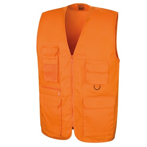 Result WORK-GUARD Safari Waistcoat (Orange, XXL)