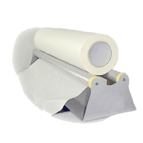 dispenser for application tapes up to 125cm width